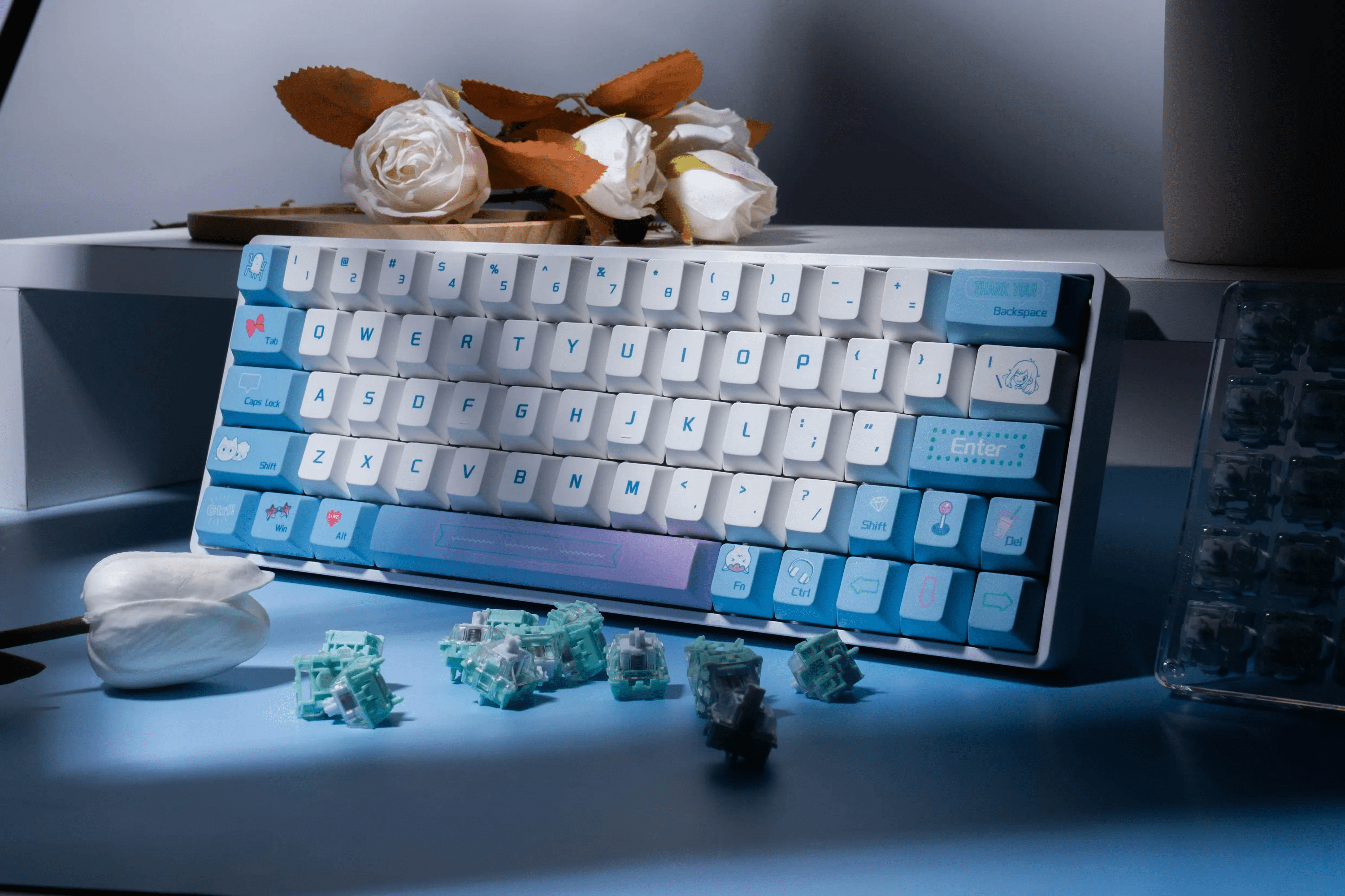 Sikakeyb Castle HM66 HE Custom Gaming Keyboard | GATERON Magnetic Jade Switches | 66 Key | Wired Type-C | RGB Backlight | 8K Polling Rate