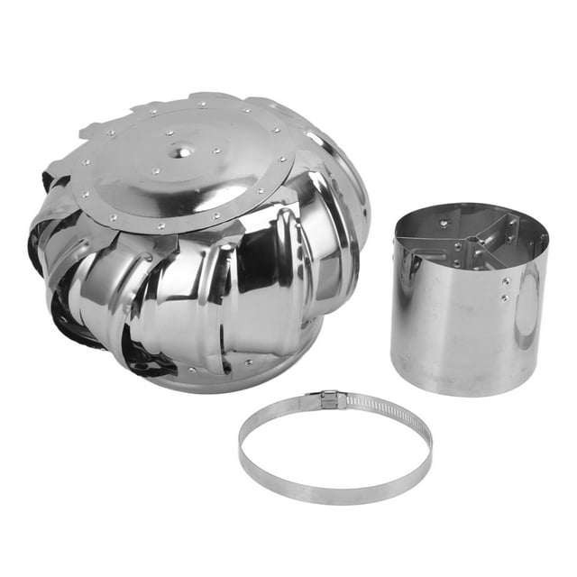 Capuchon de Cheminée Rotatif, Ventilateur de Toit Automatique Silencieux en Acier Inoxydable Technologie de Pointe