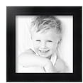 thumbnail image 2 of ArtToFrames 9x9 Inch Satin Black Double Step Lip Picture Frame, This Black Wood Poster Frame is Great for Your Art or Photos, Comes with Regular Glass (1418), 2 of 7