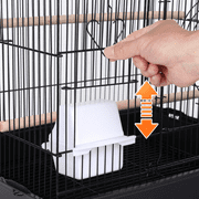 Renwick 39H Metal Bird Cage Large Roof Top Huge House for Small Birds, Black