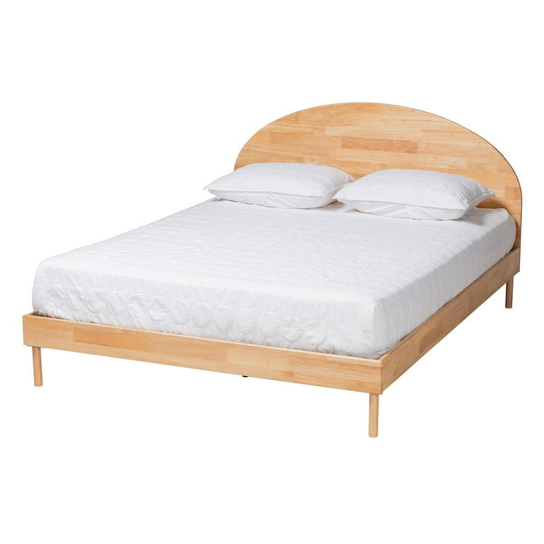 Baxton Studio Denton Japandi Natural Brown Finished Wood Queen Size Platform Bed Baxton Studio Denton Japandi Natural Brown Finished Wood Queen Size Platform Bed
