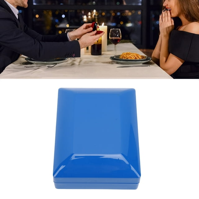 Caja De Collar LED, Luces Blancas, Estuche De Almacenamiento Portátil De Cuero PU Liviano, Perfecta Para Bodas, Cumpleaños, Día De San Valentín, Batería CR2016, Pantalla De
