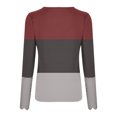 thumbnail image 4 of PVCS Women Bottons Crop Workout Dandelions Printing Lace Stitching Long Sleeve Tops, 4 of 5