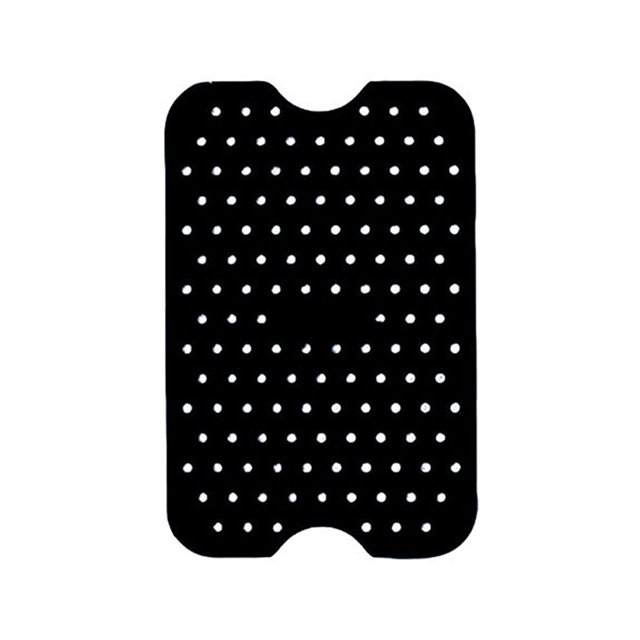 Revestimientos reutilizables de silicona para freidora de aire, revestimiento de silicona antiadherente, negro, para freidora de aire de doble cesta, paquete de 1