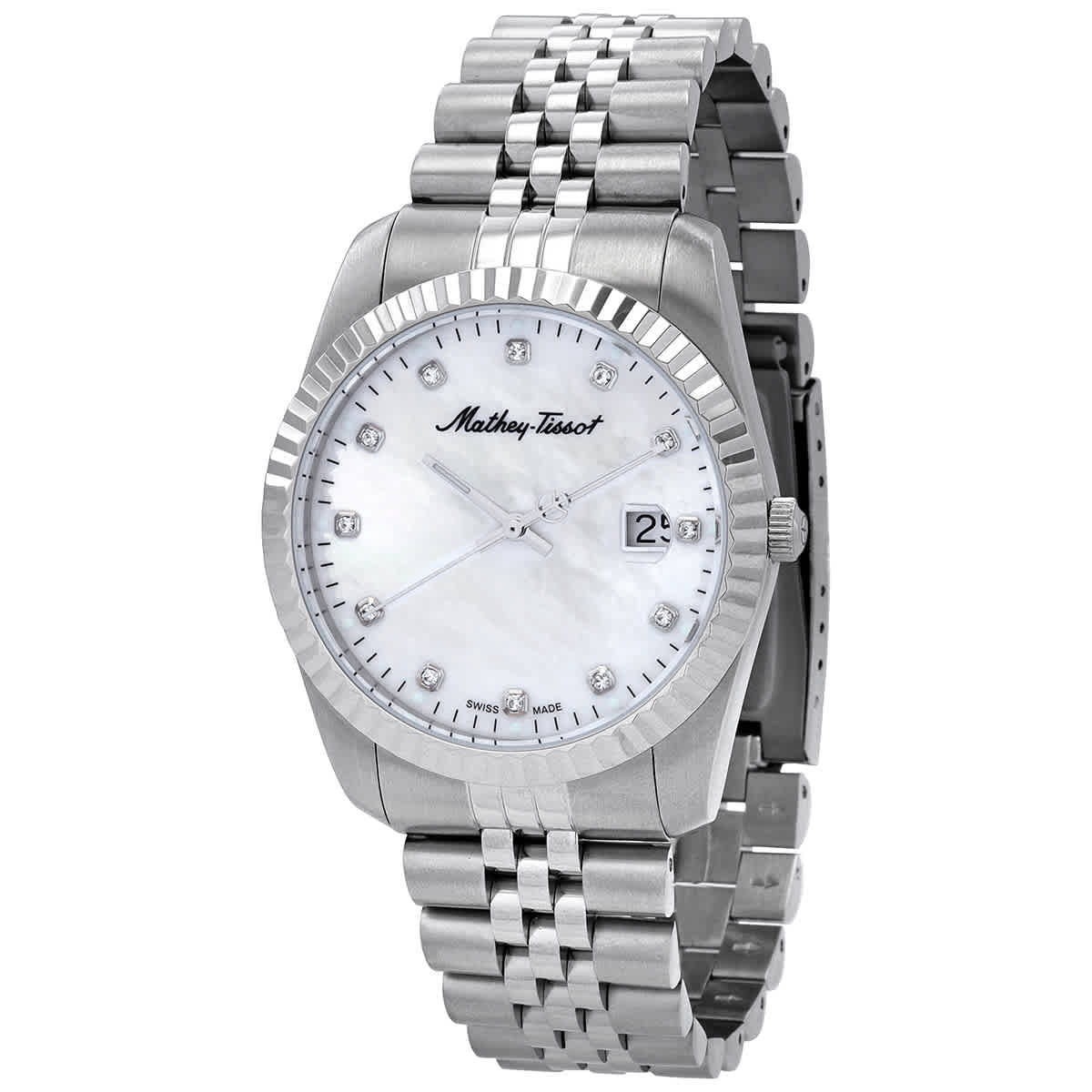 Mathey-Tissot City Metal White Dial Men display picture 1