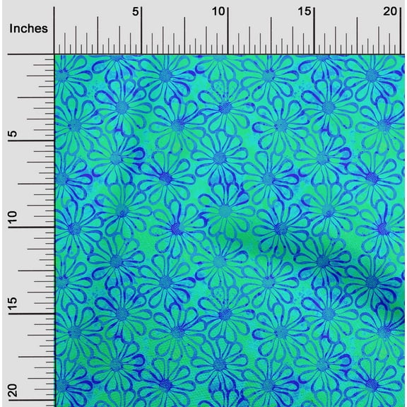 oneOone Cotton Poplin Twill Sea Green Fabric Batik Diy Clothing Quilting Fabric Print Fabric By Yard 56 Inch Wide