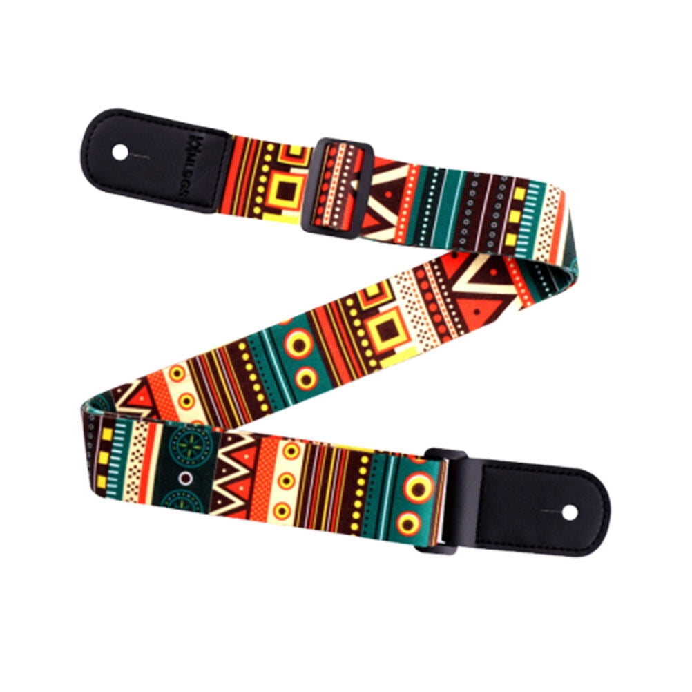 Strap Guitar Unique Embroidered Auto Lock Uke Bass Jacquard Adjustable Ukulele Belt Acoustic