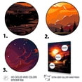 thumbnail image 3 of Designart "Prairie Sunset Camp Getaway I" Landscapes Framed Wall Art - Country Red Camping Travel Entryway Framed Wall Art, 3 of 6