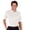 White, variant on Monterey Club Men's Micro Spade Texture Solid Golf Polo Shirt #1073