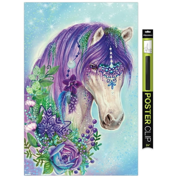 Sheena Pike - Gypsy Violet Horse Wall Poster, 22.375" x 34"