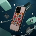 thumbnail image 4 of DistinctInk Clear Hybrid Case for Apple iPhone 14 Pro Max (6.7" Screen) - Vibrant and Lively Spring Flower Delight - Tempered Glass Back, 4 of 8