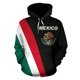thumbnail image 3 of Sudadera con capucha con estampado 3D de la bandera nacional de México para hombre y mujer, suéter informal de gran tamaño, sudadera popular, ropa de moda para hombre, 3 of 5