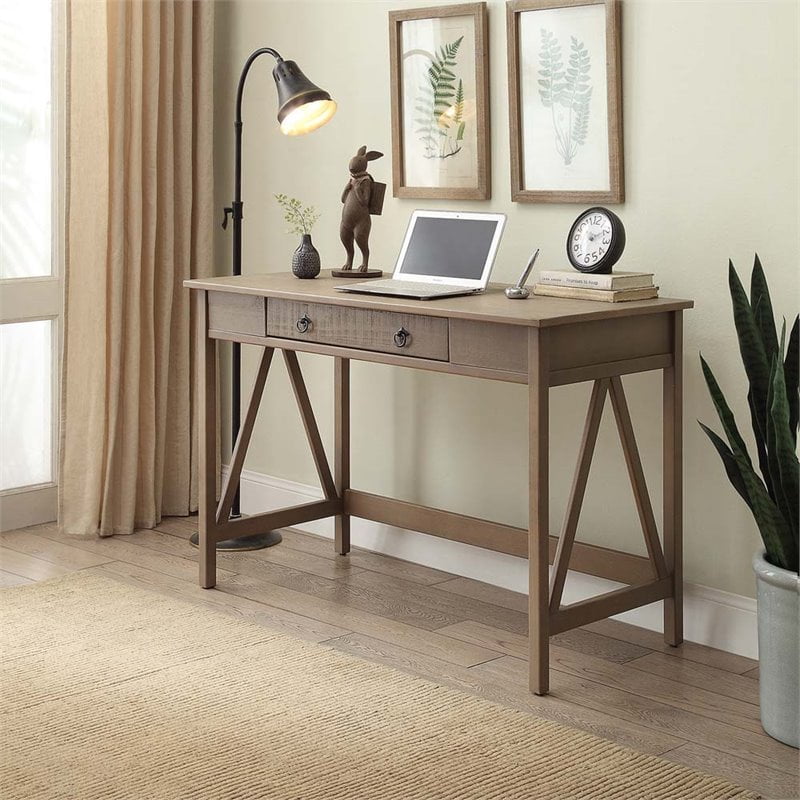 Pemberly Row Rustic Gray Desk