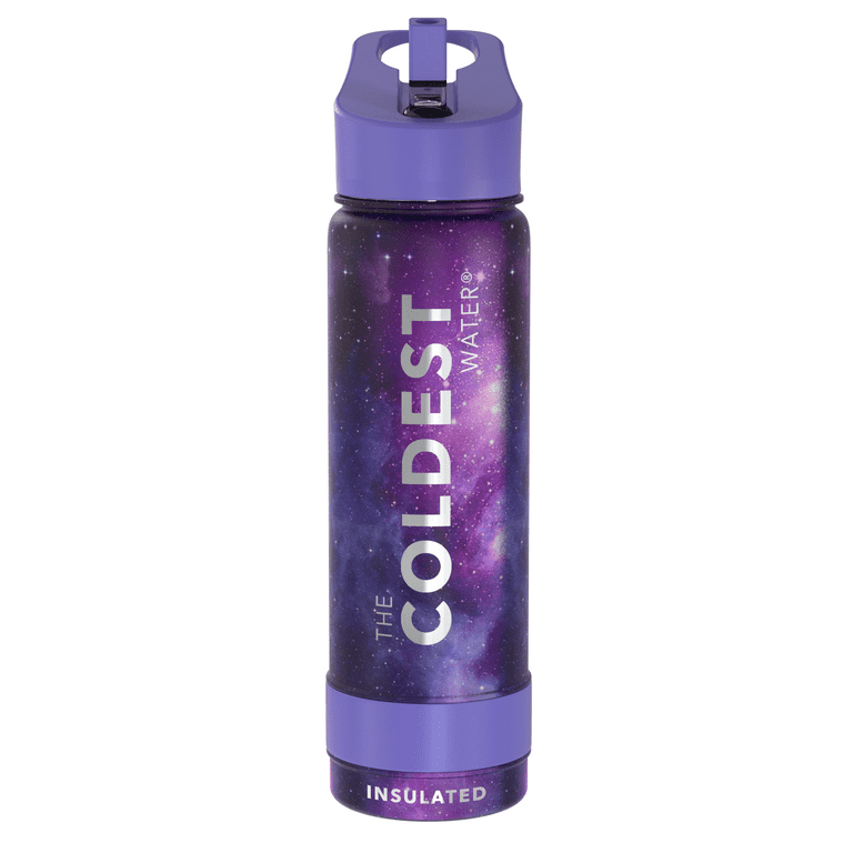 Coldest Sports Water Bottle - 24 oz (Straw Lid), Leak Proof, Vacuum Insulated Stainless Steel, Hot Cold, Double Walled, Thermo Mug, Metal Canteen (24