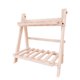 thumbnail image 2 of Florero de madera para balcón de salón | Soporte plegable para plantas suculentas | Estante de almacenamiento multiusos | Madera Natural | Organizador robusto que ahorra espacio | 13,78 x 13,78 x, 2 of 6