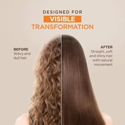 Kativa Brazilian Keratin Hair Straightening Kit – 12-Week Salon Treatment with Argan Oil, Shea Butter & Keratin – Frizz-Free, Silky, Straight Hair – Formaldehyde-Free & Safe for All Hair Types