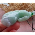 thumbnail image 4 of Certified Green Pale Lavender 100% Natural A Jade jadeite Pendant Bat Pumpkin Ruyi Necklace 659395 TN, 4 of 10