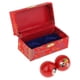 thumbnail image 5 of 2 bolas de masaje con caja de almacenamiento, ejercitador, bolas Baoding duraderas chinas Gossip Colorido Rojo, 5 of 9