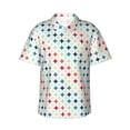 thumbnail image 2 of Picia Colorful Geometric Gentle Cotton Regular Fit Short Sleeve Casual Hawaiian Shirt for Men-XX-Large, 2 of 9