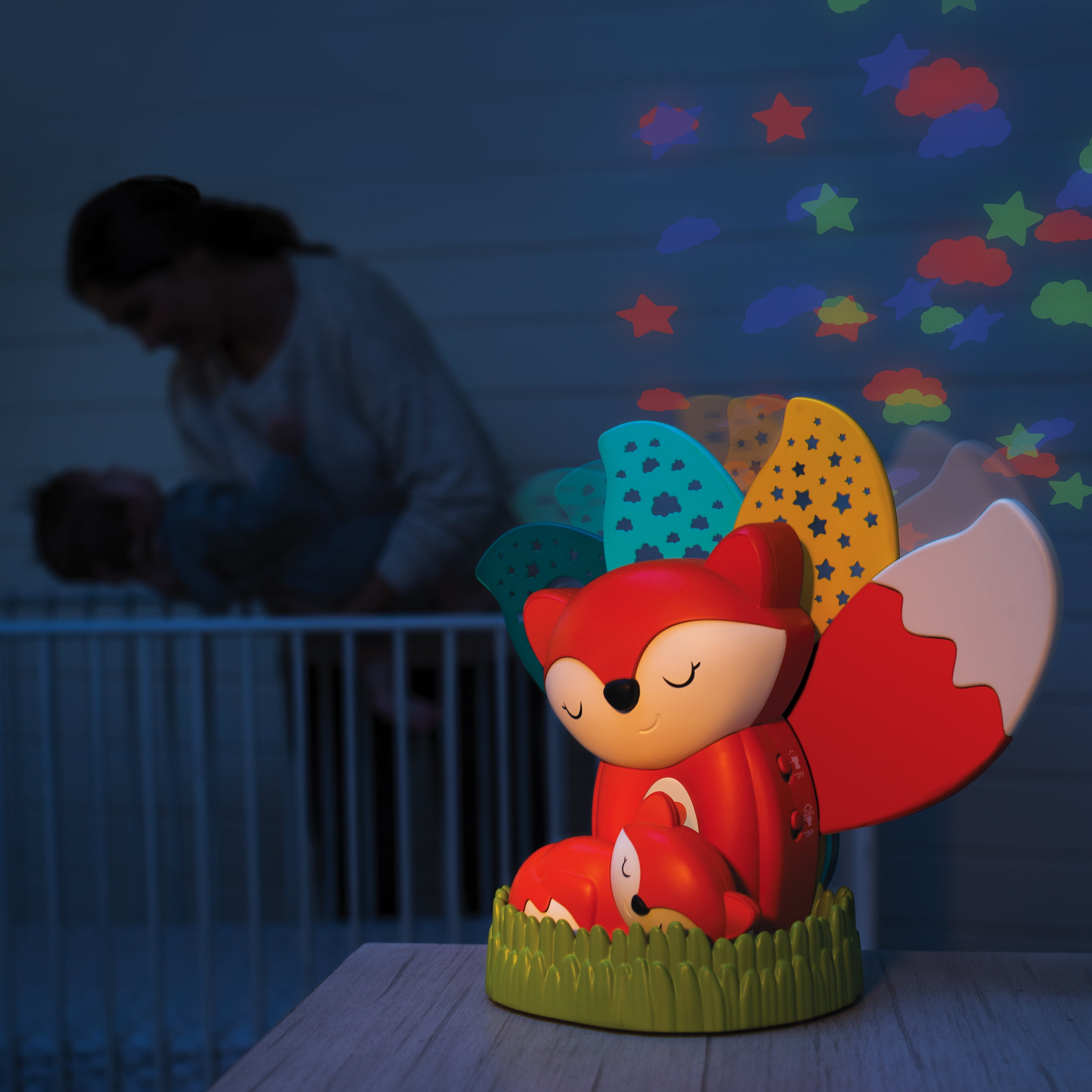 Infantino Take Along Lullaby Baby Night Light Portable Lamp Blue Pink Baby Girl 
