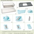 thumbnail image 4 of Cqxid Vegetable Cutter Under $20 Slice Slice Fruit for Container Slice Food Vegetables with Vegetable, 4 of 9