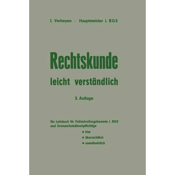 Rechtskunde -- Leicht VerstÃ¤ndlich, (Paperback)