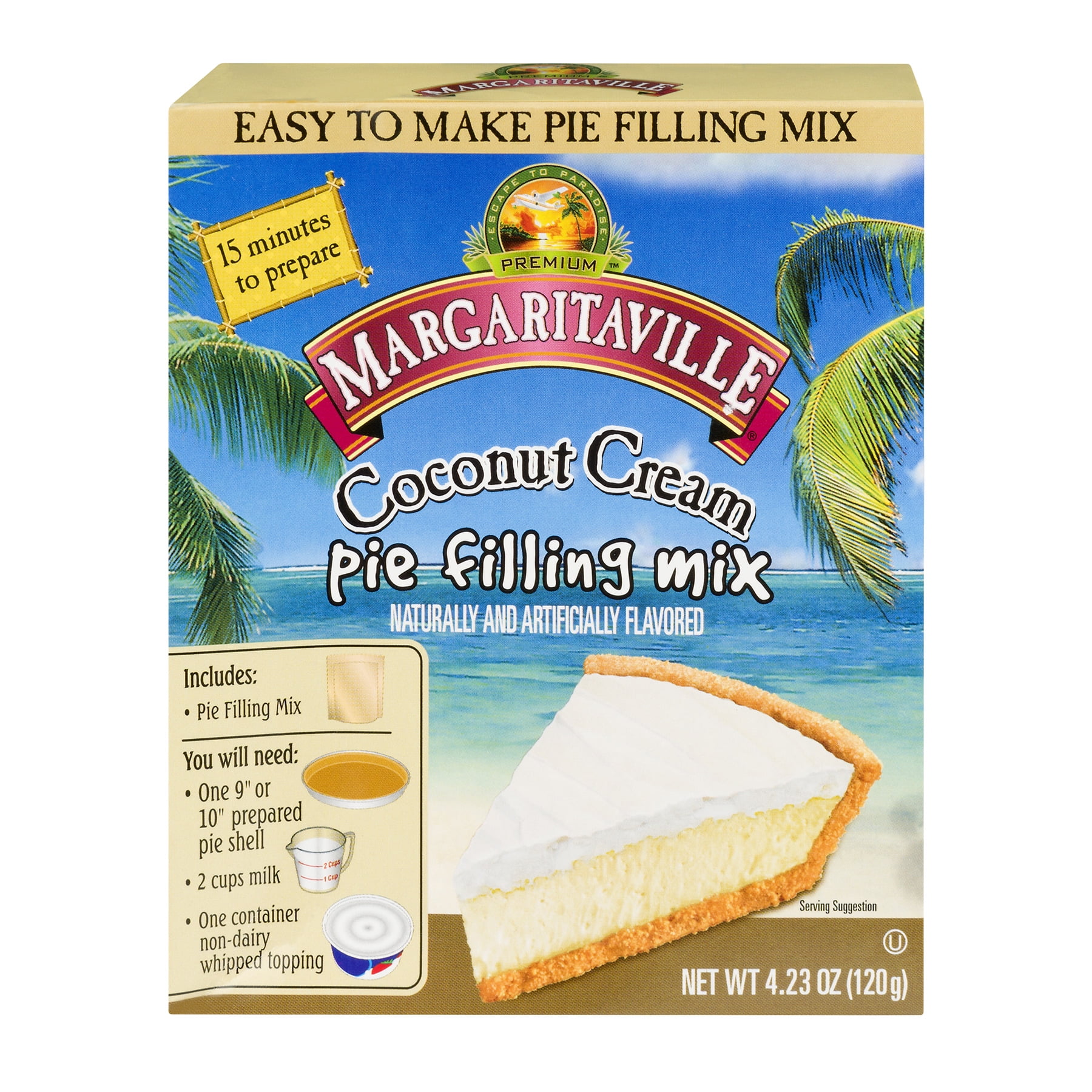 Margaritaville Coconut Cream Pie Filling Mix, 4.23 oz