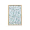 thumbnail image 1 of Vintage Wall Art with Frame, Floral Theme Pale Roses Cuts by Stripes Blooming Flowers, Printed Fabric Poster for Bathroom Living Room, 23" x 35", Pale Blue Pale Teal, by Ambesonne, 1 of 2