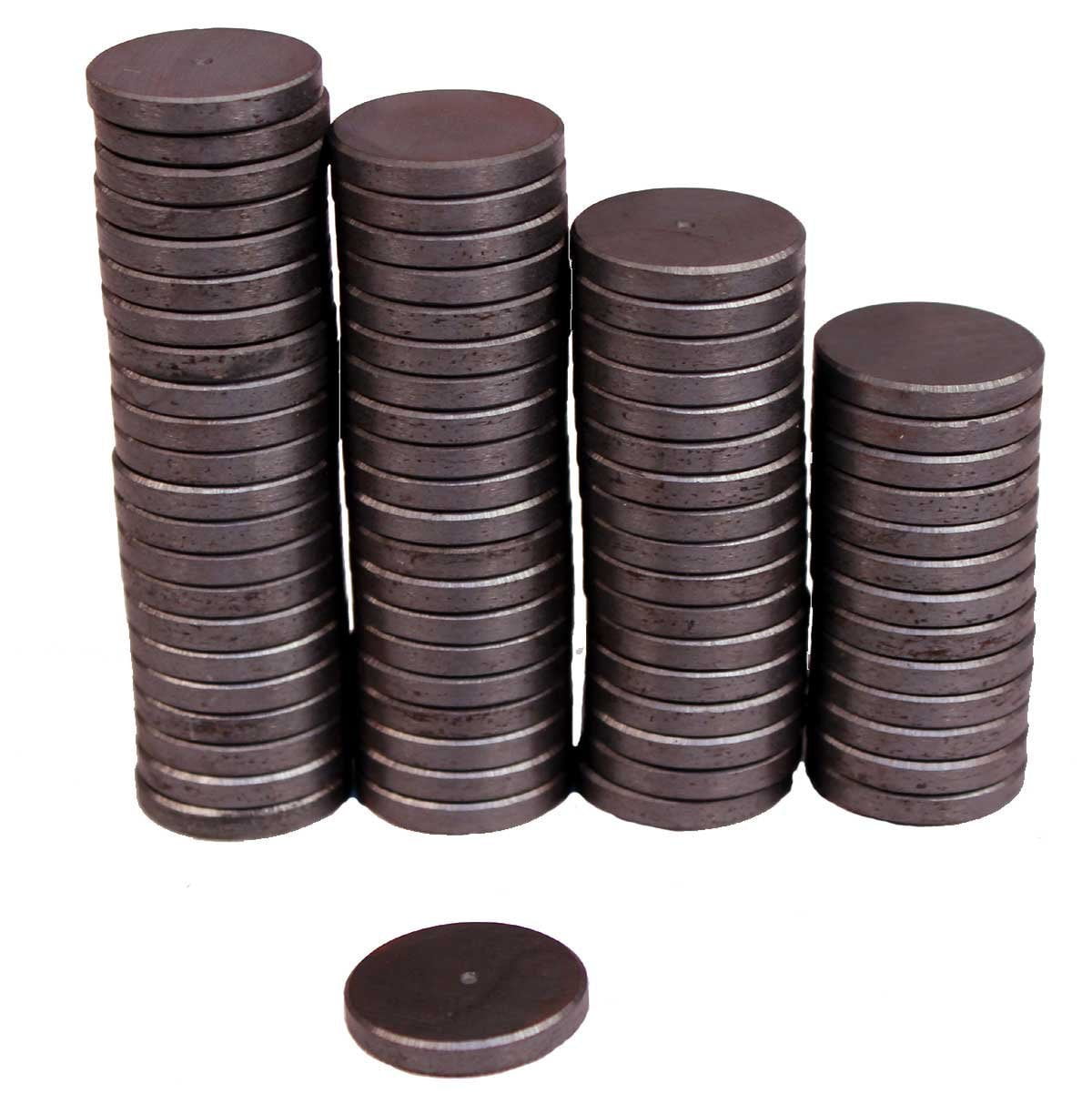 50 Round Full Disc Magnets Crafts Hobby Home Model Fridge Office Part 3//4
