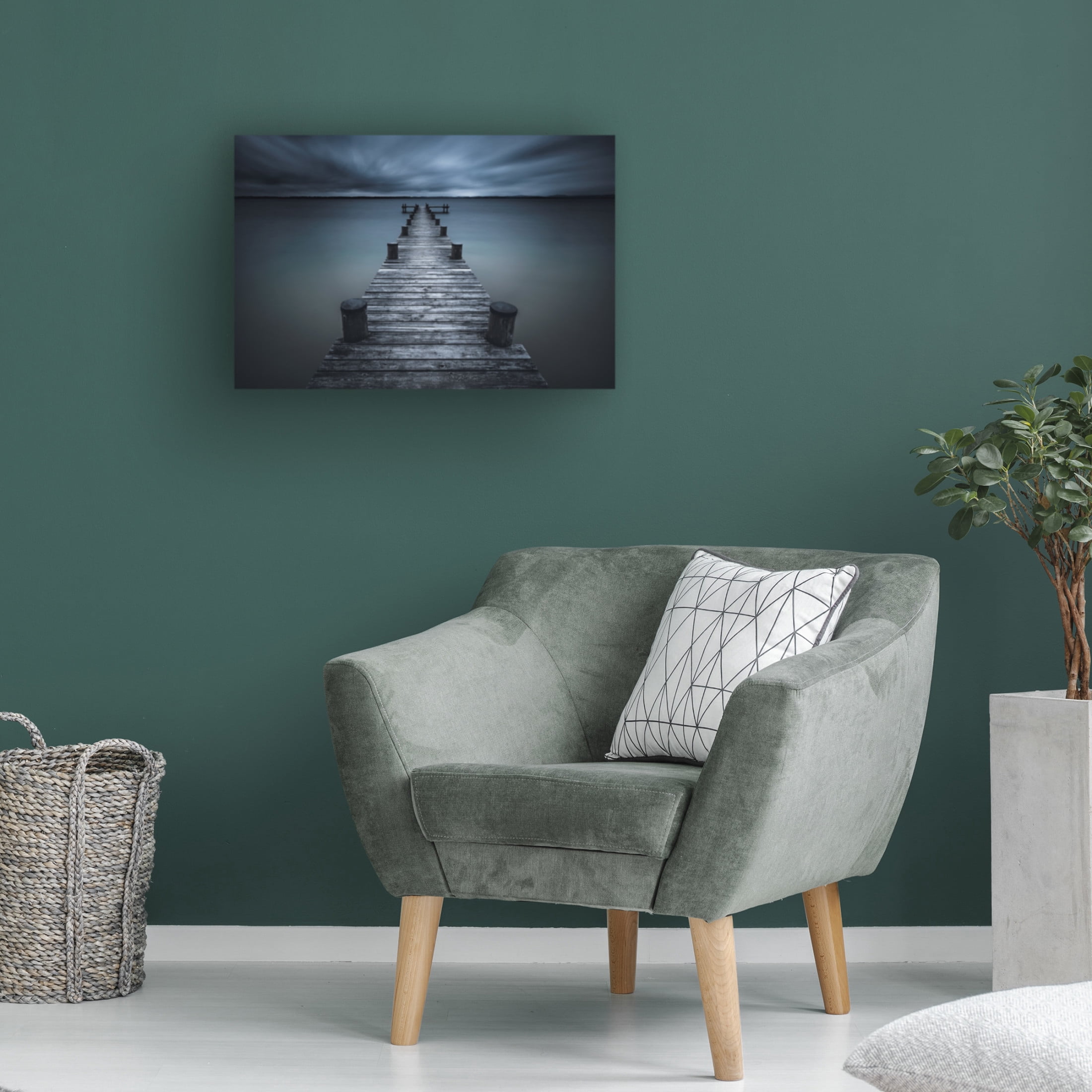 Canvas Wall Art - Iso66  'Dark' Wall Art for Living Room, Bedroom, or Office Décor by Trademark Fine Art - 24 x 16 Inches
