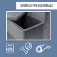 thumbnail image 3 of TRIXIE 3-Step Foldable Velour Pet Stairs with Storage, Gray, 3 of 7