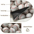 thumbnail image 5 of Baseball White Softball Large Area Rugs 6x9 ft Sport Theme Abstract Art Washable Rug Non Slip Indoor Carpet Absorbent Floor Mat for Living Room Bedroom Dining Room, 5 of 9