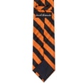 thumbnail image 3 of Jacob Alexander Boys' Prep College Stripe Woven Regular Self-Tie Neck Tie - Orange Black, 3 of 5