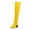 Yellow, variant on Fesfesfes Women Boots Knee High Fall Winter Stretch Patent Synthetic Thin Thick High-heeled Candy Color Over-the-knee US:9.5(43)