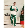thumbnail image 4 of Family Christmas Pajamas, Syphoria 1PC Mens Christmas Pajama Set Long Sleeve Top and Pant Matching Family Christmas Pajamas Set, 4 of 6