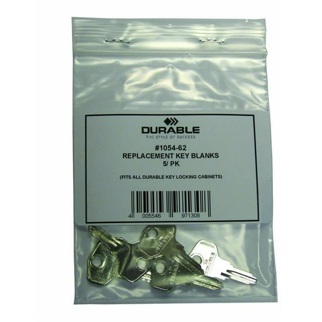 Durable Office Produits 105462 Remplacement Clés Vierges&44; Argent - Pack de 5