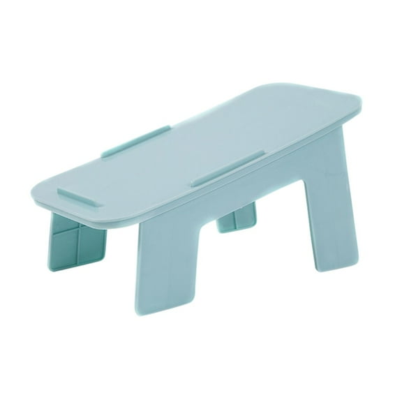 Adjustable Plastic Bathroom Stool for Kids and Adults, Non-Slip Step Stool for Kitchen, Toilet, or Shower Use, Lightweight Portable Design