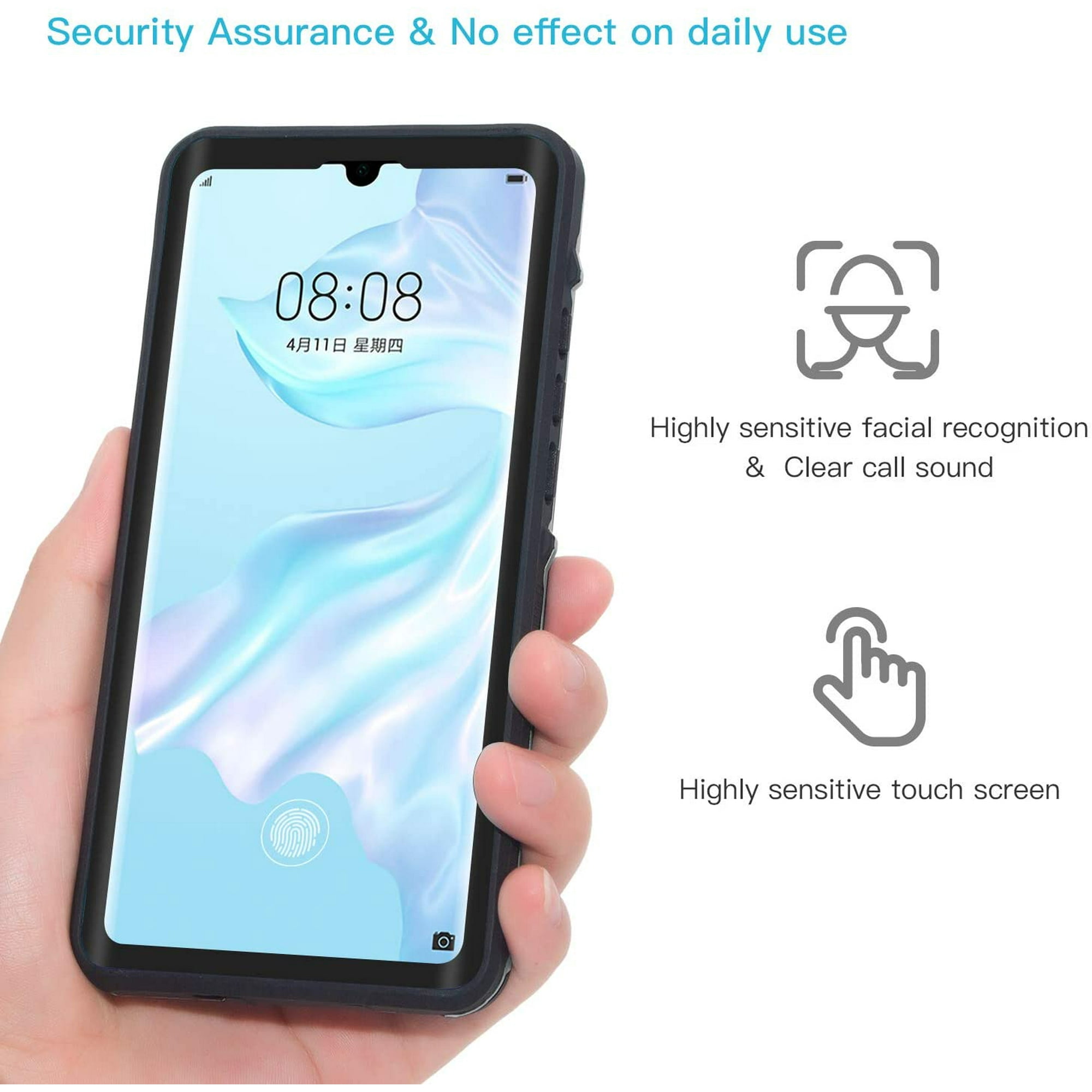 Huawei P30 Pro Etui Etui Etanche IP68 pour Huawei P30 Pro sous Marin Entierement Scelle P30 Pro Etanche avec Support Antichoc Anti Poussiere Ideal pour Ski Plongee Natation Walmart