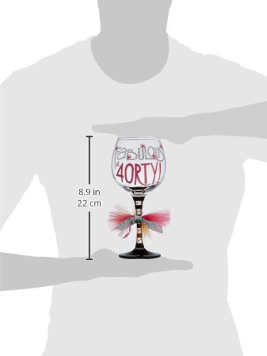 Mud Pie Fabulous at 40 Wine Glass Mud Pie Fabulous at 40 Wine Glass
