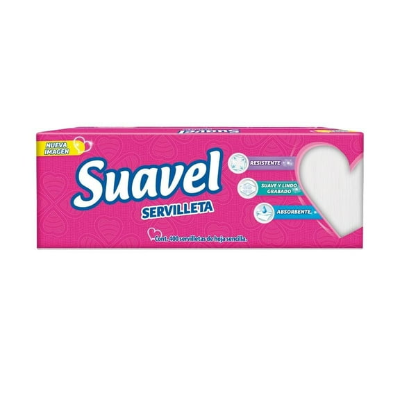 Servilletas Suavel 400 pzas