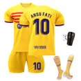 thumbnail image 1 of Camiseta de Futbol FC Barcelona KEVCHE 2223 4 Piezas ANSU FATI #10 Amarillo #10/L, 1 of 7