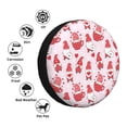 thumbnail image 4 of Naloa Valentine Gnomes PVC Leather Spare Tire Wheel Cover for Car Truck SUV Camper Trailer Universal Fit many size14 inch, 4 of 6