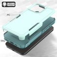 thumbnail image 4 of Decase Heavy-Duty Case for iPhone 16 Pro Max,Dual Layer Military Grade Drop Protection Anti-Fingerprint Anti-Scratch Hard Back Cover Silicone Bumper Shockproof Case for iPhone 16 Pro Max,Mint, 4 of 5