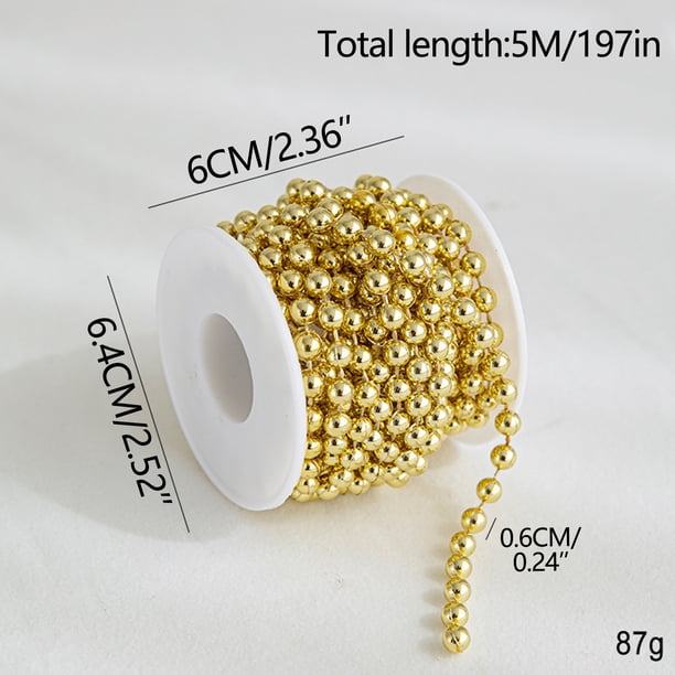 Electroplated Bead Chain Christmas Tree Decoration DIY Material Hanging Christmas Scene Layout