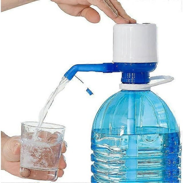 Watler XL Manual Water Dispenser, Maximum Comfort, BPA-Free, Drip Faucet, Suitable for Jugs 2.5-10L, Easy to Clean, Blue/White, 8 x 16.5 x 18 cm, Poly