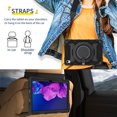 thumbnail image 6 of FJLBDE Case for Lenovo Tab P11/Tab P11 Plus 11 inch with 360 Kickstand, Shoulder Strap Carrying Protective Cover, Black, 6 of 6