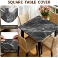 thumbnail image 3 of Square Fitted Tablecloth with Elastic Edge Design Table Cover Waterproof Stain-Resistant Wipeable Table Cloth for Kitchen Dining Picnic Patio Outdoor Party, 3 of 9