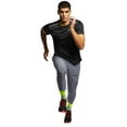 thumbnail image 3 of Nike Men's Dri Fit Miler Running Shirt Black/Reflective Silver Medium AJ7565-010, 3 of 4