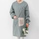 thumbnail image 3 of Apron Skin-friendly Oil-proof Polyester Cotton Adjustable Straps Adult Smock Aprons For Cooking, 3 of 5
