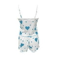 thumbnail image 5 of vigerkar Sexy Pajamas For Women Lace Pajamas Cute Pajama Sets For Women Cami Pajama Set Women's Pajama 2 Pieces Sky Blue, M, 5 of 5